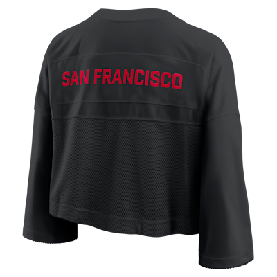 San Francisco 49ers Wide Receiver Jersey Fashion Women's Nike Dri-FIT NFL Cropped Top