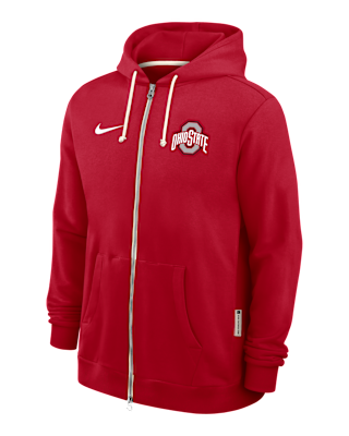 Мужское худи Ohio State Sideline Nike Dri-FIT College Full-Zip Hoodie