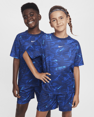 Подростковые шорты Nike Multi Big Kids' (Boys') Dri-FIT Short-Sleeve Top