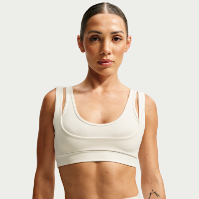 NikeSKIMS Matte Women's Double-Strap Scoop Bra from Nike - $54