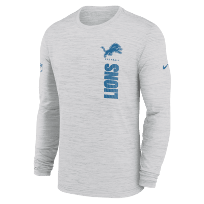 Detroit Lions Sideline Velocity Men's Nike Dri-FIT NFL Long-Sleeve T-Shirt