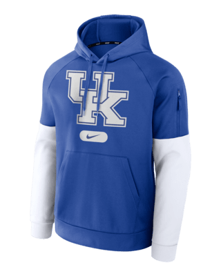 Мужское худи Kentucky Wildcats Fitness Men’s Nike Therma College Pullover Hoodie для тренировок