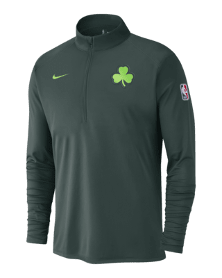 Мужские  Boston Celtics City Edition Nike Dri-FIT NBA 1/2-Zip Long-Sleeve Top