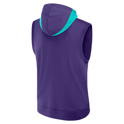 Sudadera con gorro sin cierre ni mangas Nike Dri-FIT de la MLB para hombre Arizona Diamondbacks Authentic Collection City Connect