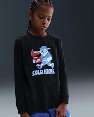 Детская футболка Nike Sportswear Big Kids' Long-Sleeve