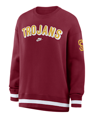 Женские  USC Legacy Phoenix Nike College Oversized Pullover Crew