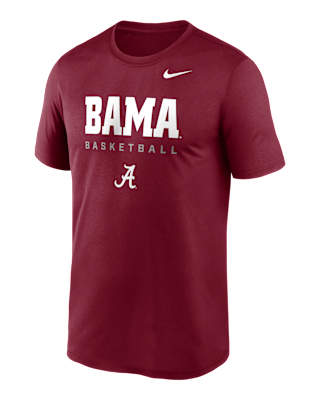 Мужская футболка Alabama Courtside Basketball Legend Nike Dri-FIT College для баскетбола