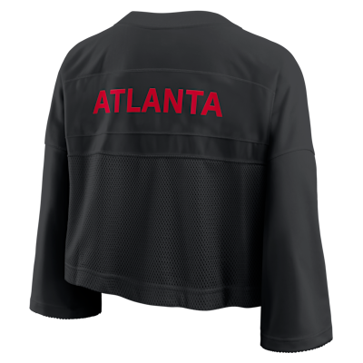 Top cropped Nike Dri-FIT de la NFL para mujer Atlanta Falcons Wide Receiver Jersey Fashion