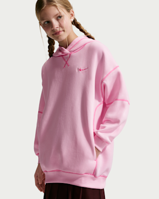 Детское худи Nike Sportswear Club Fleece Big Kids' (Girls') Oversized Pullover Hoodie