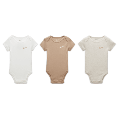 Nike Mini Me Baby (0-9M) 3-Pack Bodysuits