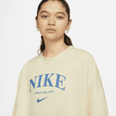 nike cream oversized sweatshirt