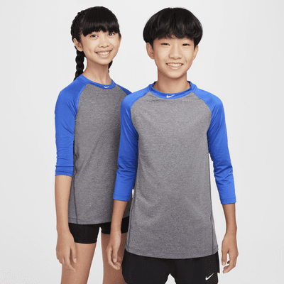 Nike Pro Big Kids' Dri-FIT 3/4-Sleeve Top