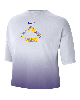 Женская футболка Los Angeles Lakers Courtside City Edition Premium Nike NBA Boxy