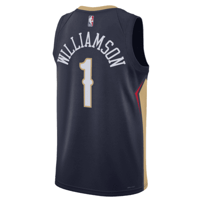 Men's Nike Zion Williamson White New Orleans Pelicans Name & Number Performance T-Shirt