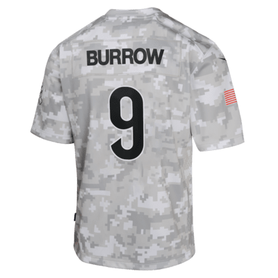 Joe Burrow Cincinnati Bengals Salute to Service Big Kids' Nike Dri-FIT NFL Limited Jersey