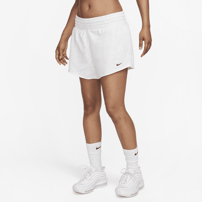 Nike Sportswear Women's High-Waisted French Terry Shorts.