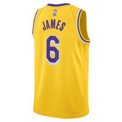 Jersey Nike Dri-FIT de la NBA Swingman para hombre Los Angeles Lakers Icon Edition 2022/23