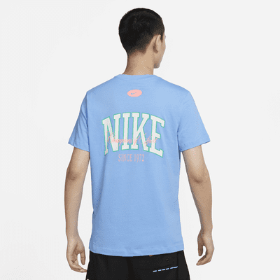 men blue nike shirt