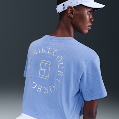 Nike Slam Women's Dri-FIT Short-Sleeve Cropped Tennis T-Shirt