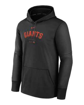 Мужское худи San Francisco Giants Authentic Collection Practice Nike Therma MLB Pullover Hoodie