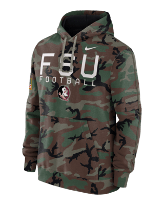 Мужское худи Florida State Seminoles Military Appreciation Club Men’s Nike College Pullover Hoodie