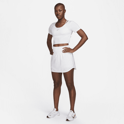 Nike One Classic Women's Dri-FIT Short-Sleeve Cropped Twist Top