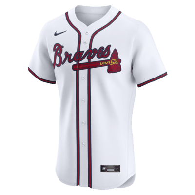 Jersey Nike Dri-FIT ADV de la MLB Elite para hombre Ronald Acuña Jr. Atlanta Braves