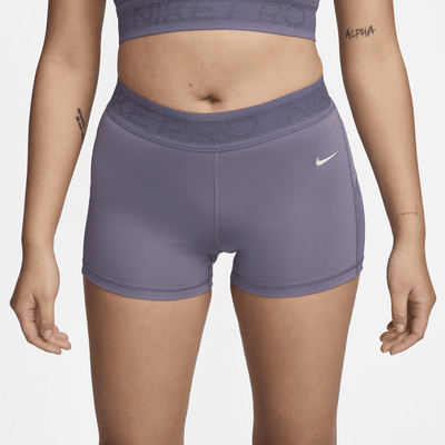 Nike Pro Women's Mid-Rise 3" Mesh-Paneled Shorts