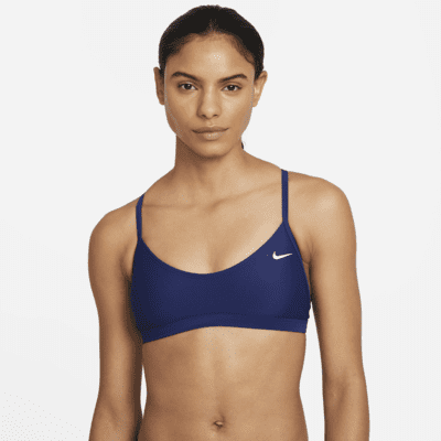Nike Solid Women's Tri-Back Bikini Top.