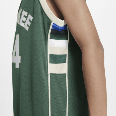 Milwaukee Bucks 2023/24 Icon Edition Nike Swingman NBA-jersey voor jongens