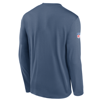 New England Patriots Rivalries Collection Sideline Legend Small Logo Men's Nike Dri-FIT NFL Long-Sleeve T-Shirt