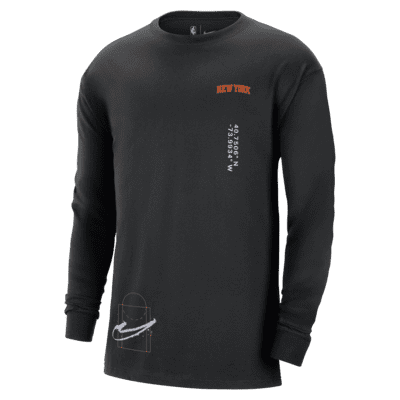 New York Knicks Courtside Max90 Men's Nike NBA Long-Sleeve T-Shirt