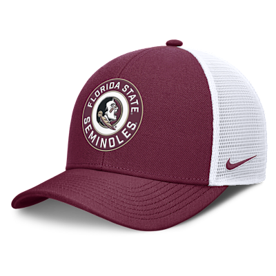 Florida State Primetime Rise Men's Nike Dri-FIT College Trucker Adjustable Hat