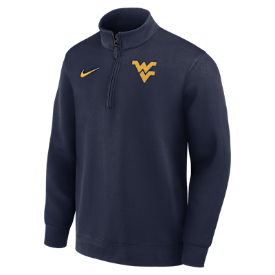 West Virginia Coaches Men's Nike Dri-FIT College Long-Sleeve 1/2-Zip Top
