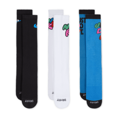 Nike Everyday Plus Cushioned Calcetines largos (3 pares)