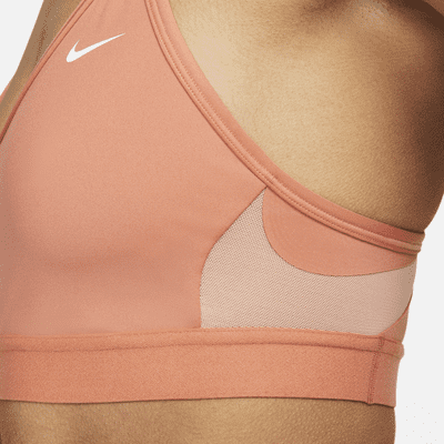 nike sports bra peach