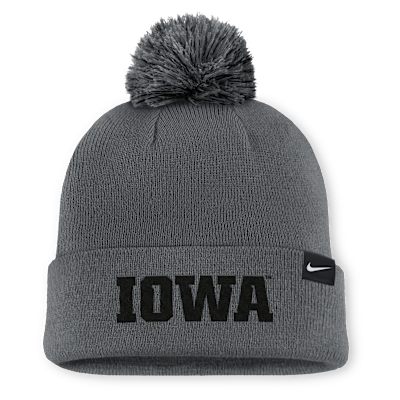 Iowa Primetime Campus Toned Men's Nike College Cuffed Pom Beanie