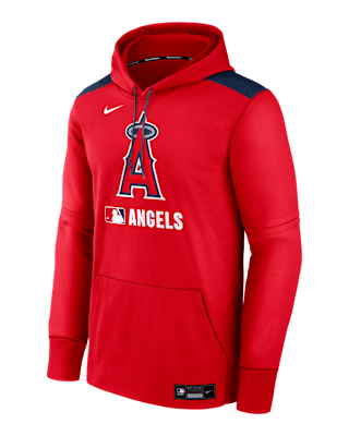 Мужское худи Los Angeles Angels Authentic Collection Nike Therma MLB Pullover Hoodie