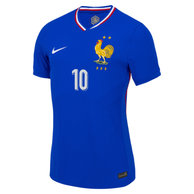 Jersey de fútbol Nike Dri-FIT ADV de la selección nacional de Francia local 2024 Match Kylian Mbappé para hombre