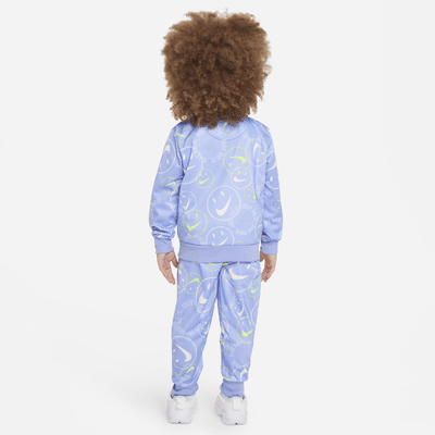 Nike Smiley Swoosh Printed Tricot Set Toddler Tracksuit