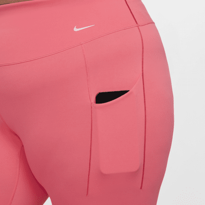 Leggings 7/8 de tiro alto y sujeción media con bolsillos para mujer (talla grande) Nike Universa