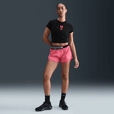 Playera de manga corta slim cropped para mujer Nike