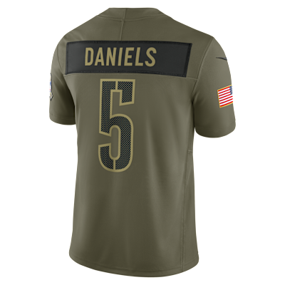 Jayden Daniels Washington Commanders Salute to Service Men's Nike Dri-FIT NFL Limited Jersey