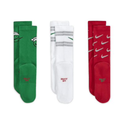 Nike Everyday Kids' Cushioned Crew Socks (3 Pairs). Nike JP