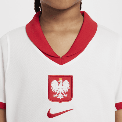 Fotbollsshorts Polen 2024/25 Stadium (hemmaställ) Nike Dri-FIT Replica för ungdom