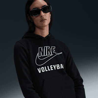 Sudadera con gorro sin cierre de vóleibol para mujer Nike