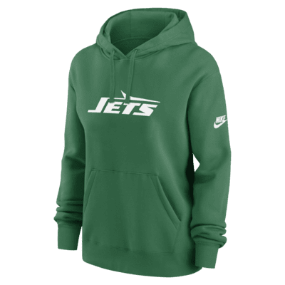 Sudadera con gorro sin cierre Nike de la NFL para mujer New York Jets Club