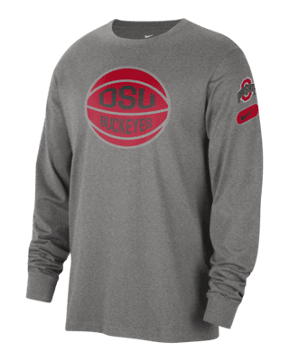 Мужская футболка Ohio State Fast Break Nike College Long-Sleeve