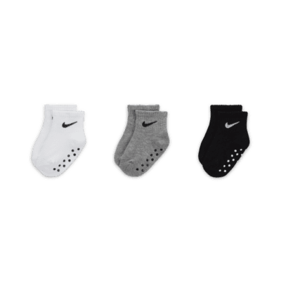 Air Jordan Baby Boy 6 Pair Ankle Socks ~ Red, Black, White & Gray ~ 6-12M