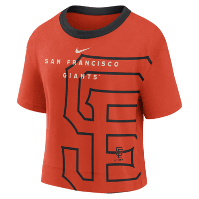 Nike Team Lineup (MLB Los Angeles Dodgers) Women's Cropped T-Shirt.